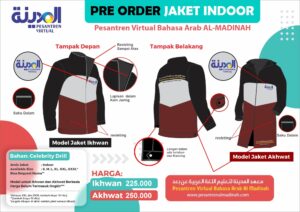 Pemesanan Jaket Pesantren Virtual Bahasa Arab Al-Madinah (Model Indoor dan Outdoor) - Pesantren Virtual Bahasa Arab Al-Madinah - Bahasa Arab Online