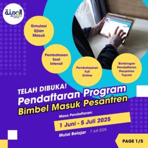 Program Bimbel Masuk Pesantren (Kelas Persiapan Seleksi Masuk Pesantren) - Pesantren Virtual Bahasa Arab Al-Madinah - Bahasa Arab Online
